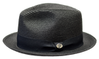 Leonardo Collection Semi-Crushable Fedora Pinch Front Snap Brim by Bruno Capelo