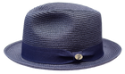 Leonardo Collection Semi-Crushable Fedora Pinch Front Snap Brim by Bruno Capelo
