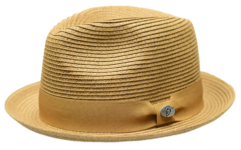Leonardo Collection Semi-Crushable Fedora Pinch Front Snap Brim by Bruno Capelo