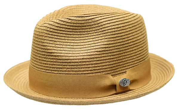 Leonardo Collection Semi-Crushable Fedora Pinch Front Snap Brim by Bruno Capelo