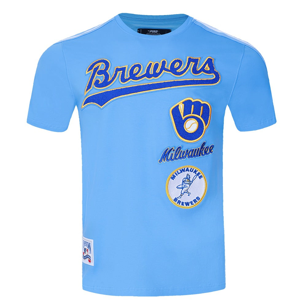 MILWAUKEE BREWERS MEN'S TAPING TEE RETRO CLASSICS (LMB136567)