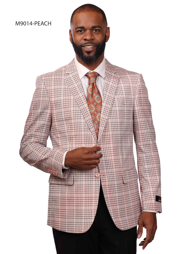 Men's 3 pc Notch lapel suit with solid vest and pants from VITALI [M9014]