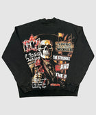 GWEST Being Enlightened Black Crewneck