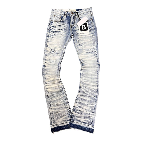 BLIND TRUST: Kids Rip STACKED Slim Fit Jeans BTP25271K