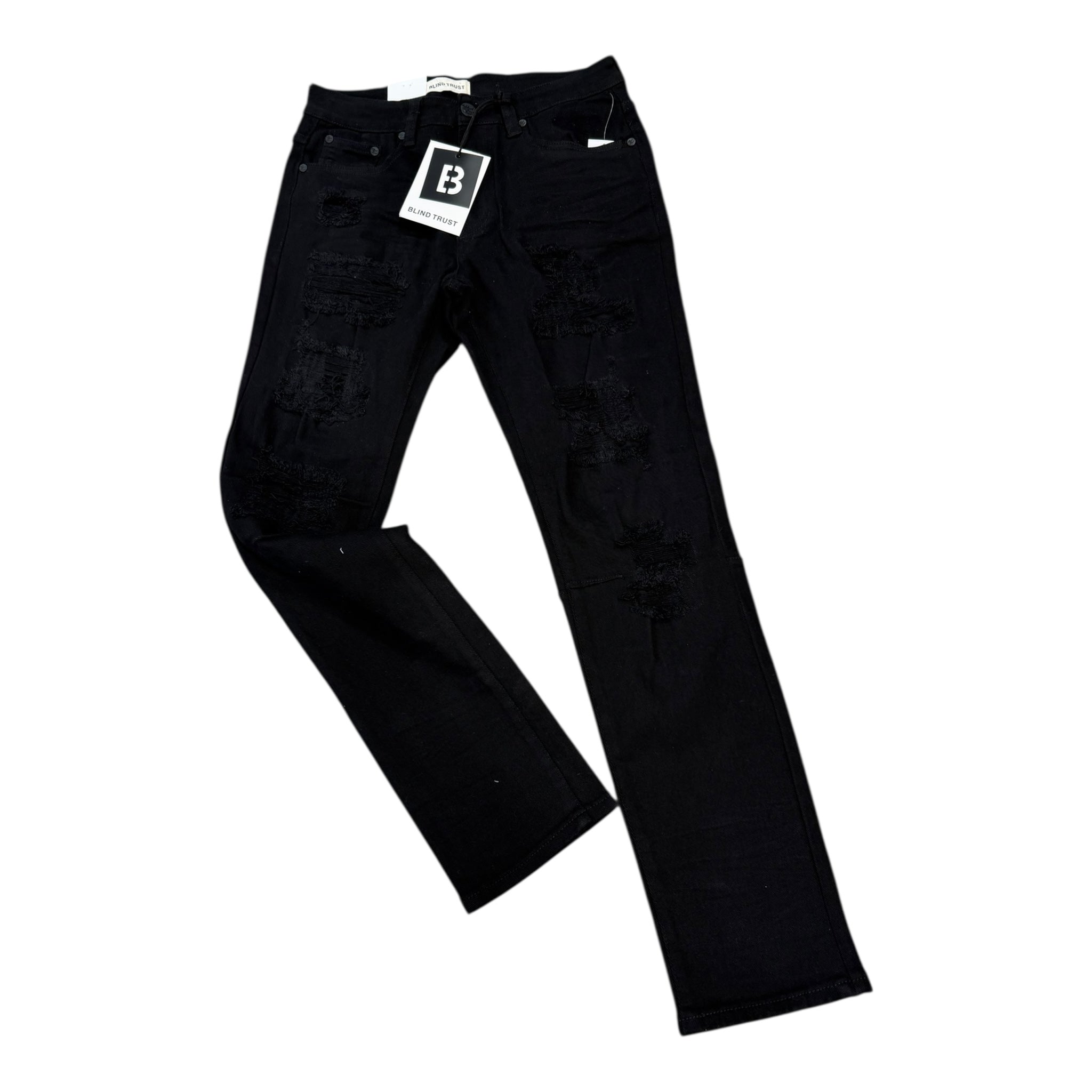 BLIND TRUST DISTRESSED DENIM JEAN [BTP24035]