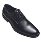 Black lace up round toe dress shoe from Royal shoes [Allen-10]