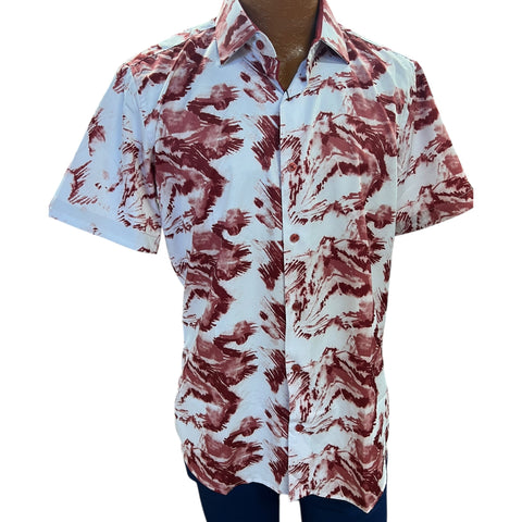Brush Print Shirt by Suslo Couture