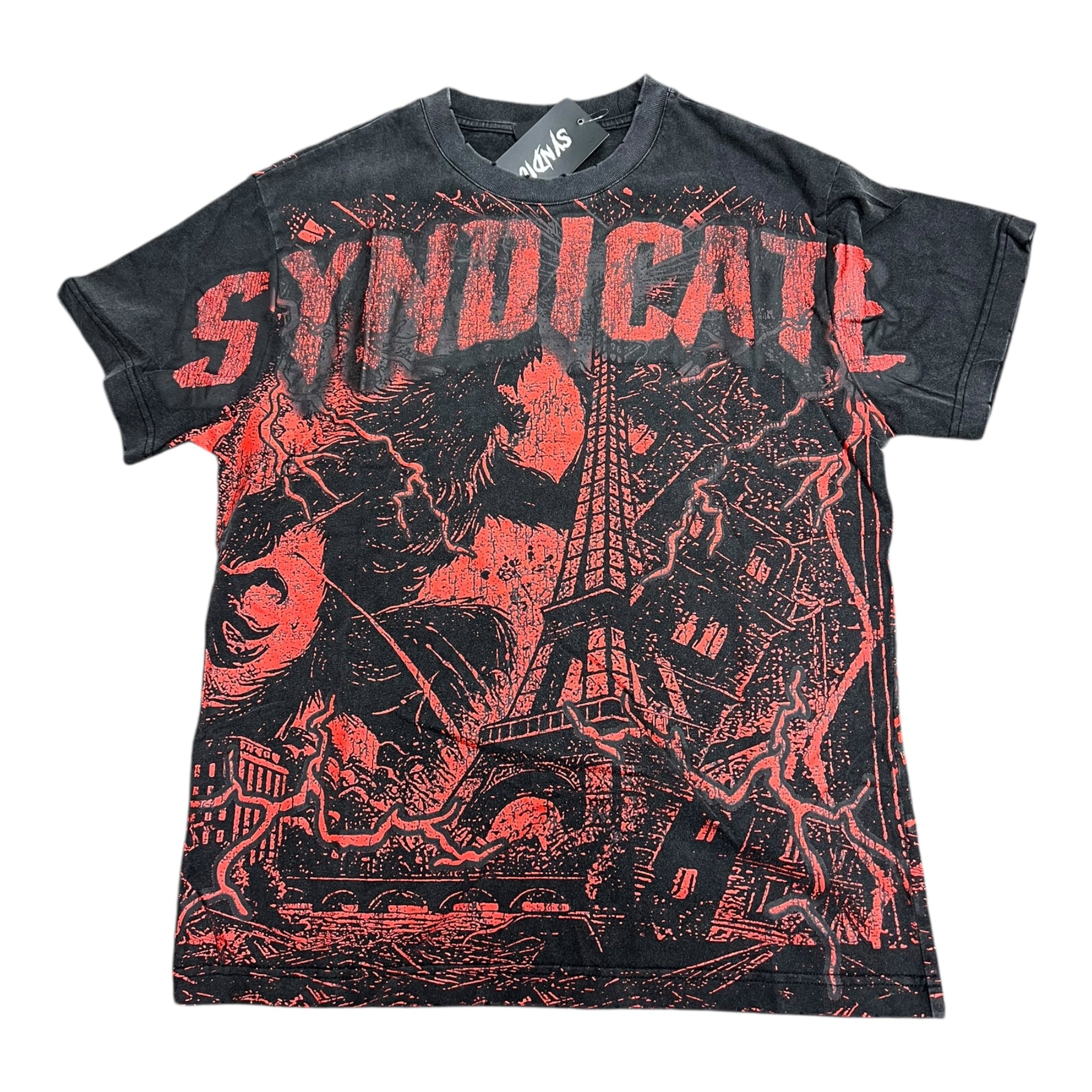 "Eiffel Tower Tee" Black (SYNT - 31)