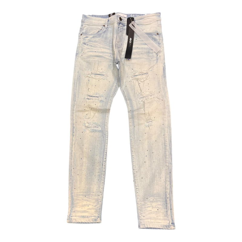 Arketype Rhinestone Slim-Fit Stretch Jeans for men [P547]