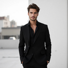 Slim Fit Black Suit