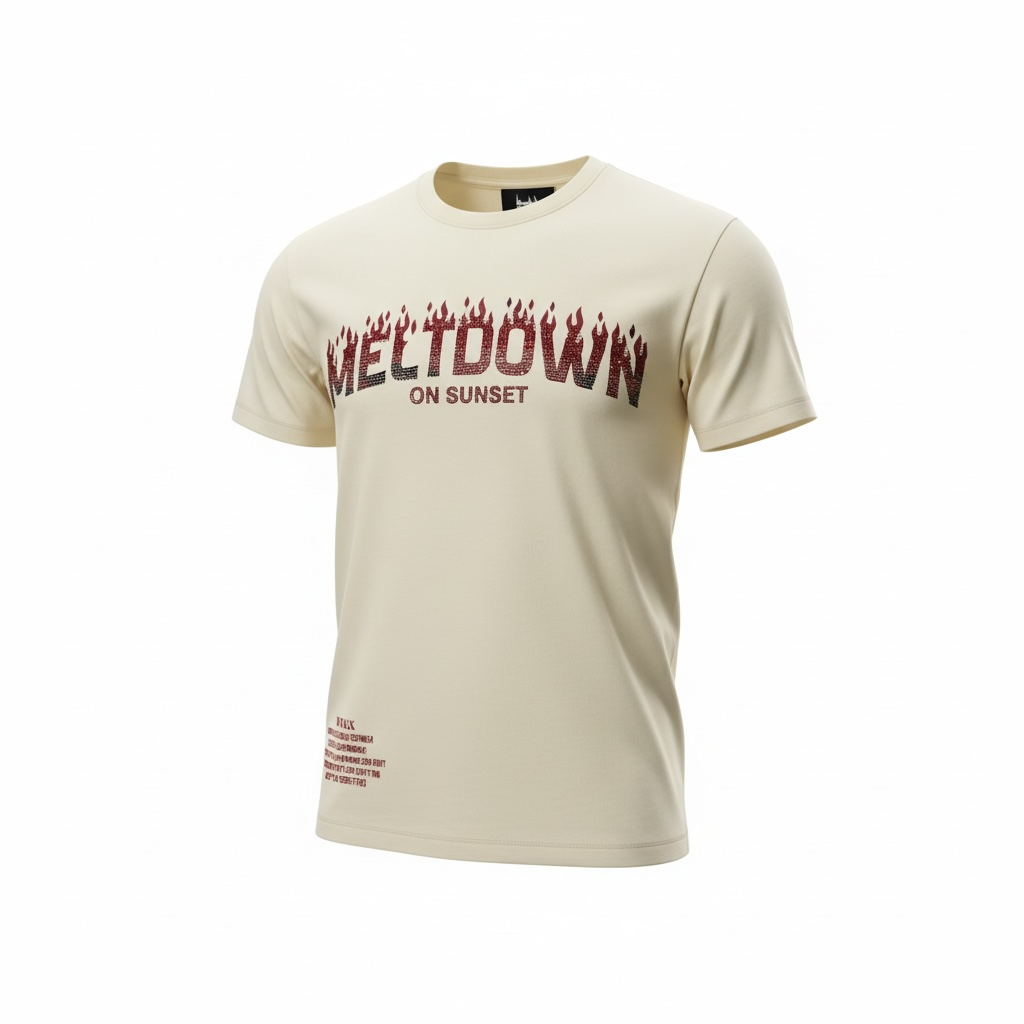 DENIMICITY MELTDOWN ON SUNSET STONE TSHIRT FOR MEN