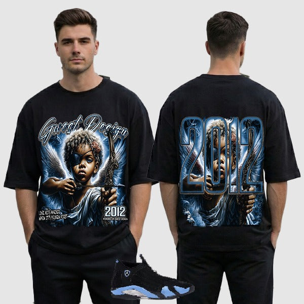 G WEST RHINESTONE BROKEN ANGEL TEE (RHJMTDS9483)