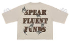 SPEAK MONEY CROPPED TEE (RK1481596) by ROKU