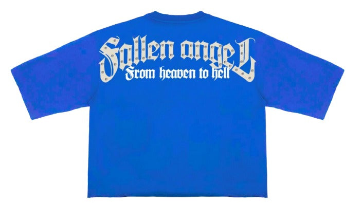 LOST ANGEL CROPPED TEE (RK1481604) by Roku Studio