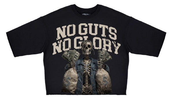 NO GUTS NO GLORY  CROPPED TEE (RK1481639) by Roku Studio