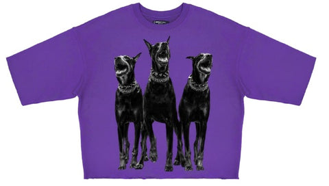 DEAD END RHINESTONES CROPPED TEE (RK1481645) BY ROKU Studio