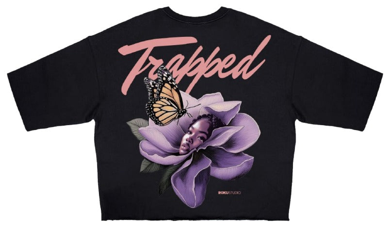 TRAPPED CROPPED TEE (RK1481648) BY ROKU Studio