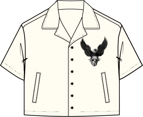 ROKU RESPECT OR DIE CROPPED TWILL SHIRT (RK1481885)