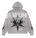 ROKU STUDIO NO MERCY ENZYME WASHED BOXY FLEECE HOODIE (RK5481748)