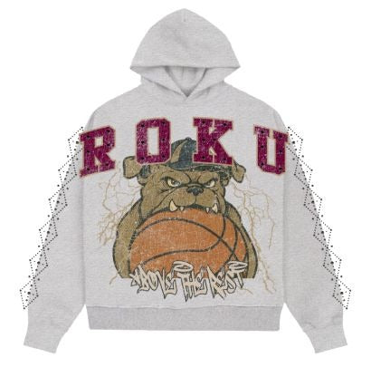 ROKU STUDIO ROKU BULLDOG DROP SHOULDER CLASSIC FLEECE HOODIE (RK5481782)