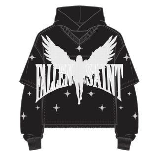 FALLEN SAINT TWOFER FLEECE HOODIE (RK5481867) by Roku Studio