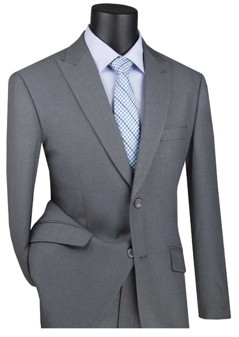 Modern Fit Suit from Vinci in Grey