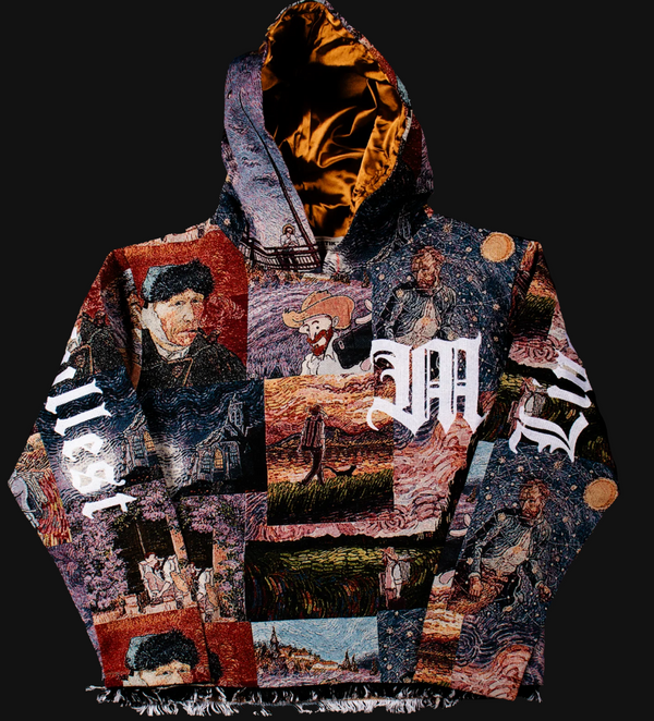 "Van Gogh DARK" Tapestry Hoodie by MAJESTIK
