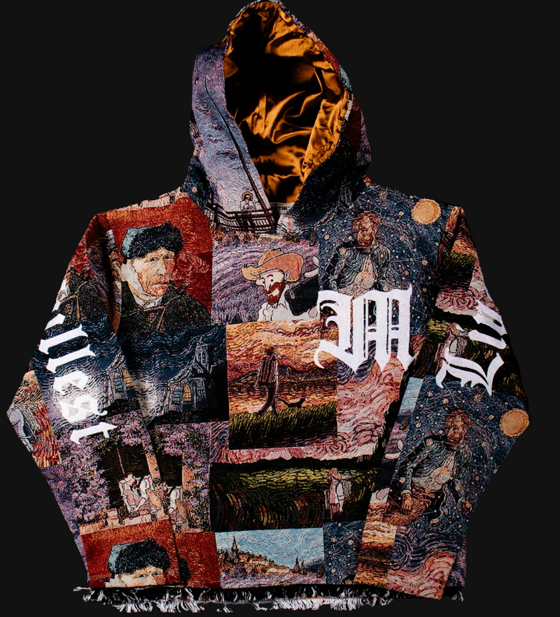 "Van Gogh DARK" Tapestry Hoodie by MAJESTIK