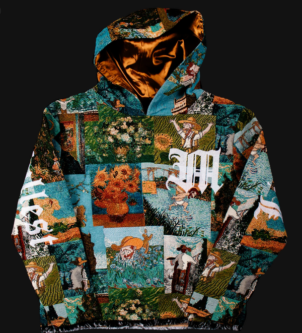 "Van Gogh Light" Tapestry Hoodie by MAJESTIK