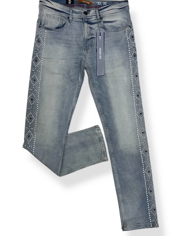Arketype Double Sided Stud Jeans for Men [P554]