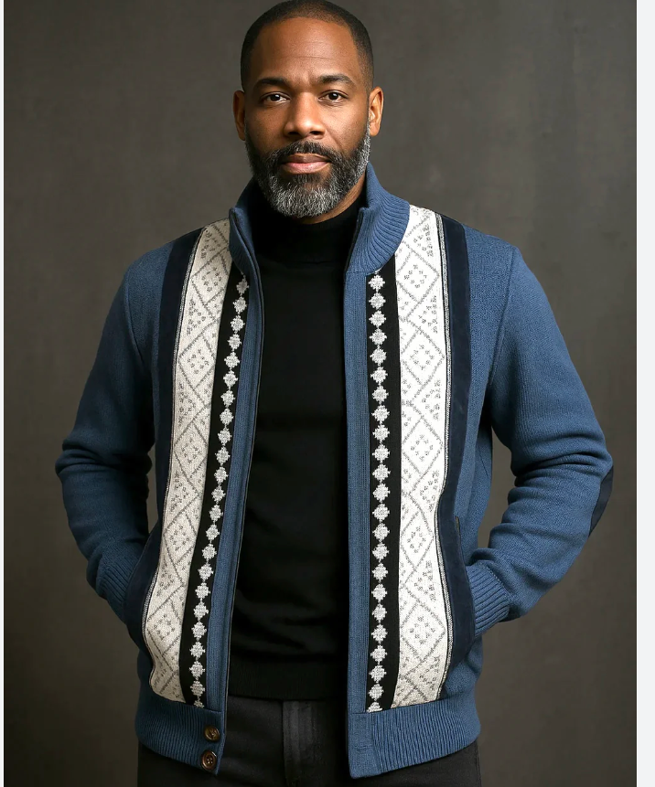 Silver Silk 11007 Sweaters BLUE