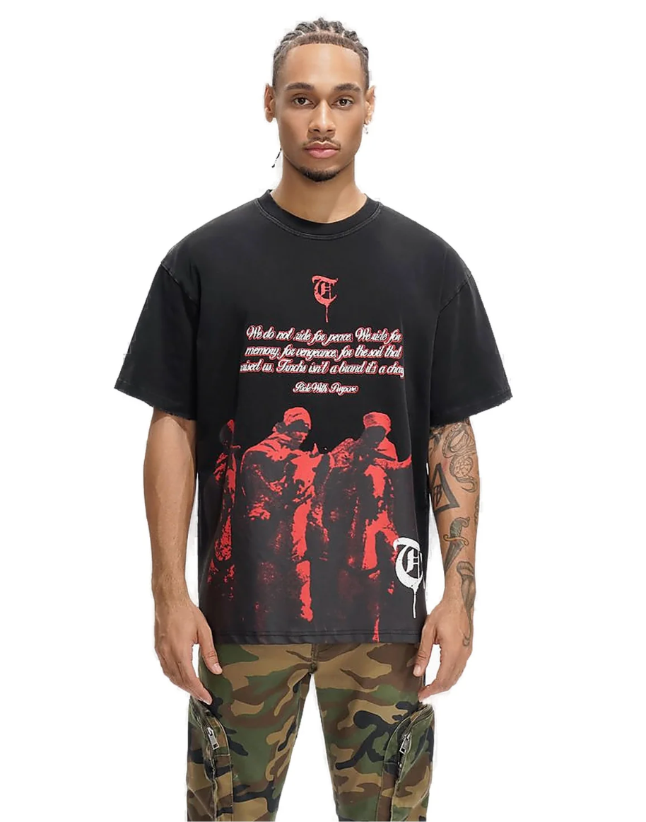 Trnchs Infantry Black Tee - Black Color