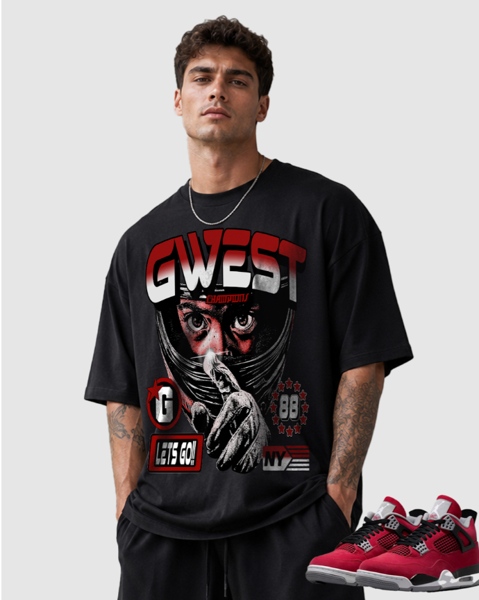 G WEST RHINESTONE RACING DIVISION TEE