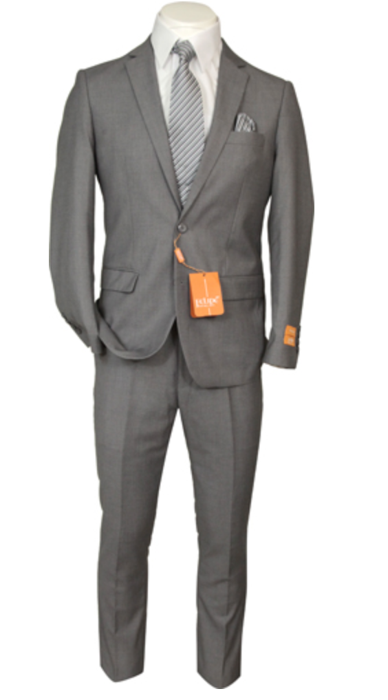Slim Fit Grey Men Suit by Felipe