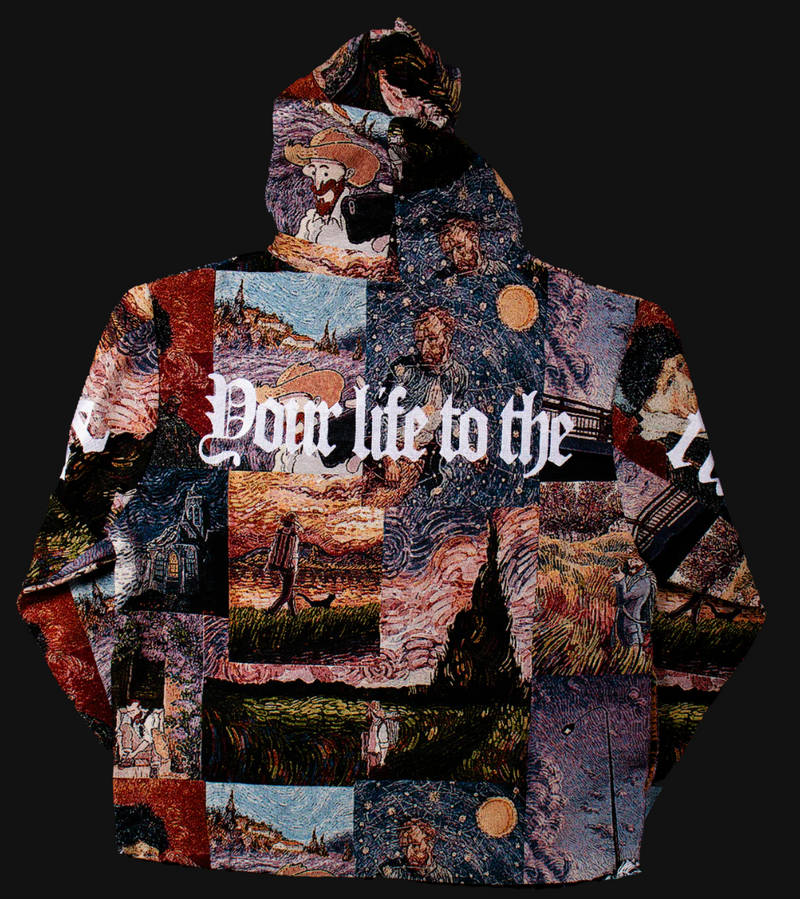 "Van Gogh DARK" Tapestry Hoodie by MAJESTIK