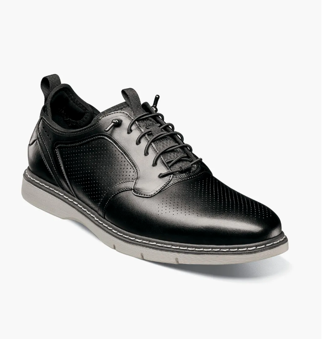 Sync Plain Toe Elastic Lace Up by Stacy Adams