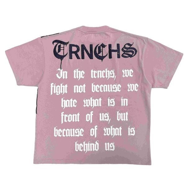 "FIGHTING PURPOSE" Pink Tee (TC-24-824(S) by TRNCHS