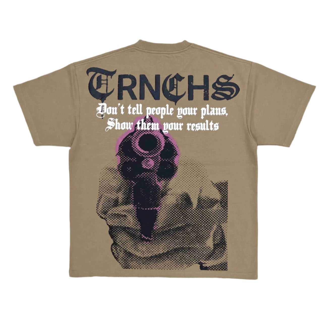 ""RESULTS" Khaki Tee (TC-24-868(S) by TRNCHS