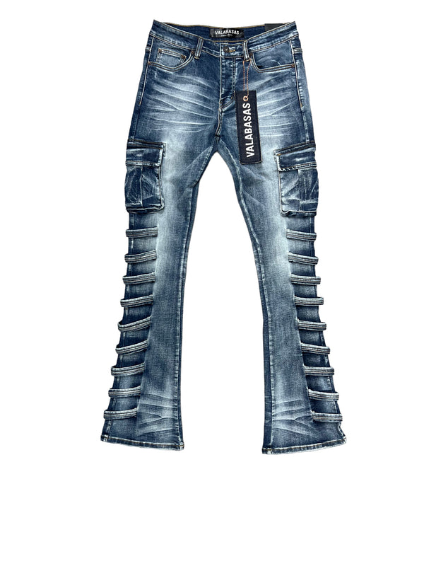 "QUANTICO" Denim Stacked (VLBS6032) by VALABASAS