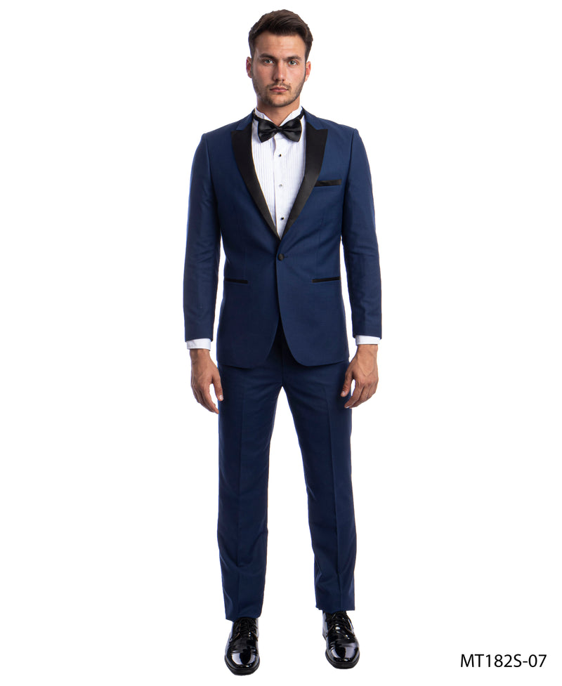 Cobalt/Black Tuxedo Suit For Men Formal Tuxedos For All Ocassions MT182S-07