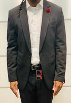 Solid color Blazer by TR PREMIUM